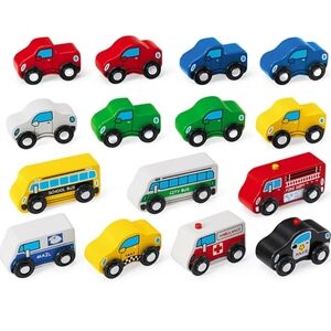Used Lakeshore Mini Hardwood vehicles set of 15